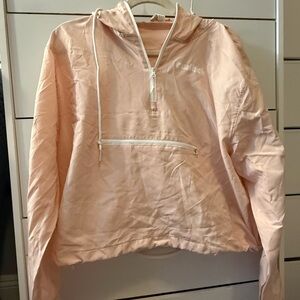 Pink Half-Zip Windbreaker